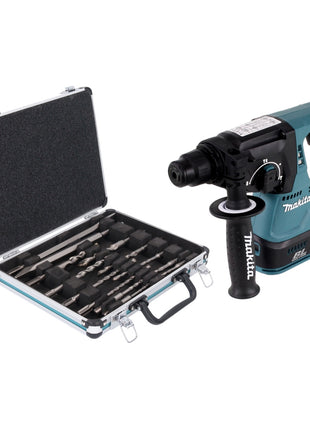 Makita DHR 242 Z Cordless hammer drill 18 V 2.0 J SDS plus Brushless + 13-piece drill and chisel set - without battery, without charger
