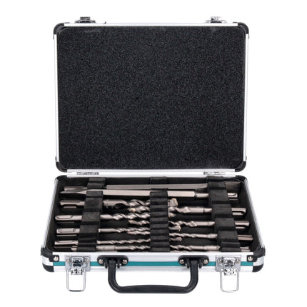Makita DHR 242 Z Trapano a percussione a batteria 18 V 2,0 J SDS plus Brushless + set di punte e scalpelli da 13 pezzi - senza batteria, senza caricabatterie