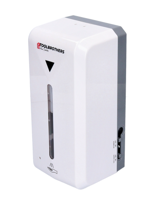 Toolbrothers kontaktloser automatischer Desinfektionsspender Sensor zur Wandmontage, 1000ml Tank, Netz- und Batteriebetrieb für öffentliche Einrichtungen - Toolbrothers