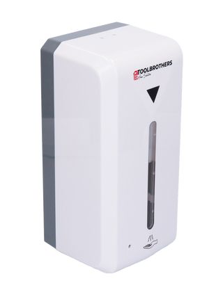 Toolbrothers kontaktloser automatischer Desinfektionsspender Sensor zur Wandmontage, 1000ml Tank, Netz- und Batteriebetrieb für öffentliche Einrichtungen - Toolbrothers
