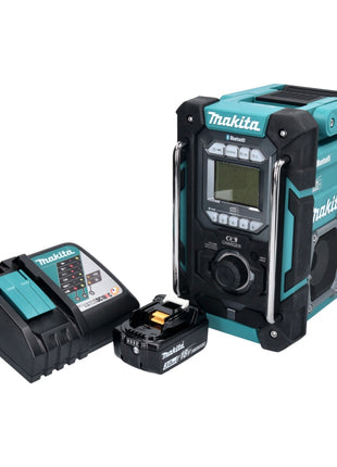 Radio da cantiere a batteria Makita DMR 301 RF1 12 V max. - 18 V DAB / DAB+ / Bluetooth + 1x batteria ricaricabile 3,0 Ah + caricatore