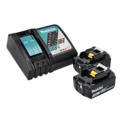 Makita DMR 301 RM radio de chantier rechargeable 12 V max - 18 V DAB / DAB+ / Bluetooth + 2x batterie rechargeable 4.0 Ah + chargeur