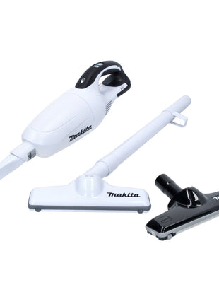 Makita DCL181FZW Cordless Vacuum Cleaner 18V white + Carpet Floor Nozzle - without battery, without charger