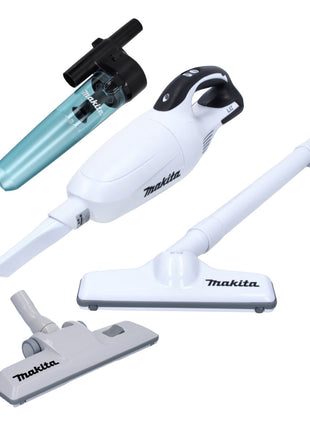 Makita DCL 181 FZW Cordless Vacuum Cleaner White 18V + Cyclone Attachment Set + Nozzle assembly set - without battery, without charger