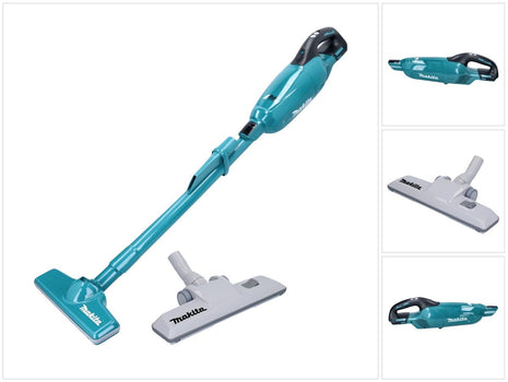 Makita DCL281FZ Battery Vacuum Cleaner 18V Brushless + Carpet Floor Nozzle - without battery, without charger