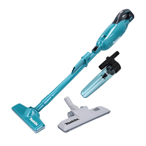 Makita DCL281FZ Battery Vacuum Cleaner 18V Brushless + Cyclone Attachment Pipe Lock + Carpet Nozzle - without battery, without charger
