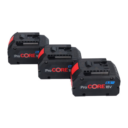 Bosch Starter Set mit 3x ProCORE 18 V 8,0 Ah Akku ( 0615A5004Y ) + GAL 18V-160 C Ladegerät