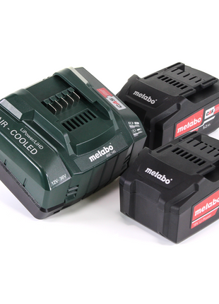 Set di batterie Metabo basic 18V con 2x batterie 5.2Ah + caricatore ASC 145 ( 685051380 )