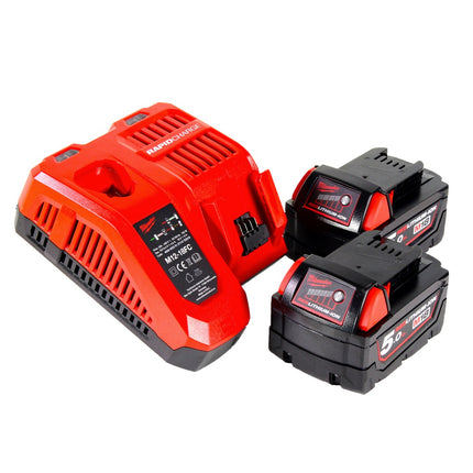 Milwaukee M18 FIW2F12-502X Clé à choc sans fil 18 V 339 Nm 1/2'' Brushless ( 4933478444 ) + 2x batterie 5,0 Ah + chargeur + HD Box