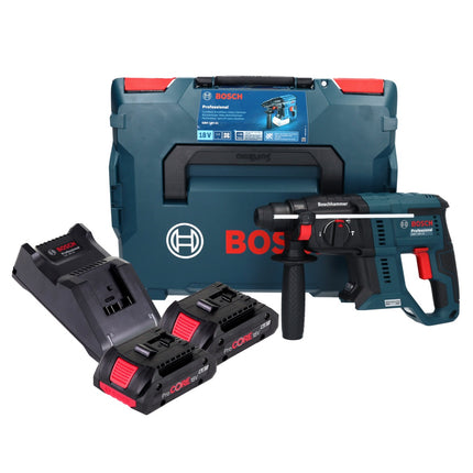 Bosch GBH 18V-21 Professional 18 V 2,0 J Brushless trapano a percussione a batteria + 2x ProCORE 4,0 Ah batteria + caricabatterie + L-BOXX
