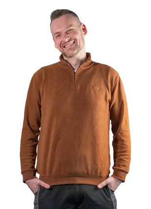 Toolbrothers Quart de pull-over zippé Casual Fit - AUTUMN COLLECTION Farbe Concrete Grey Gre S