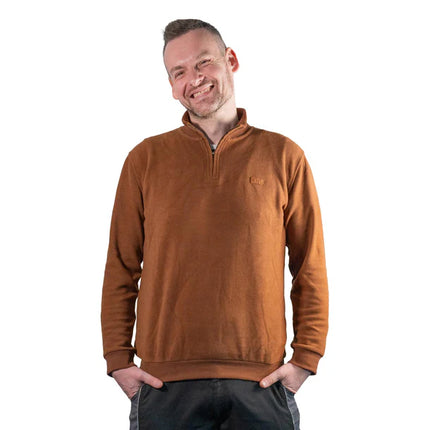 Toolbrothers Quarter-Zip Sweatshirt Casual Fit - AUTUMN COLLECTION Farbe Saffron Orange Größe M