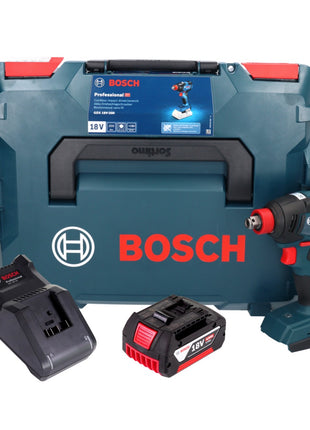 Bosch GDX 18V-200 Professional Clé à chocs rotative sans fil 18 V 200 Nm sans balais + 1x batterie 4,0 Ah + chargeur + L-BOXX