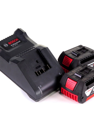 Bosch GEX 18V-125 Ponceuse excentrique à batterie professionnelle 18 V 125 mm sans balais + 2x batterie 4,0 Ah + chargeur + L-BOXX
