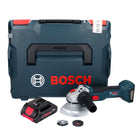 Bosch GWS 18V-10 Profesjonalna akumulatorowa szlifierka kątowa 18 V 125 mm bezszczotkowa + 1x akumulator ProCORE 4,0 Ah + L-Boxx - bez ładowarki