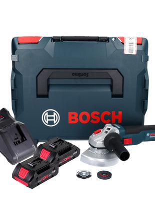 Bosch GWS 18V-10 Professional Cordless Angle Grinder 125mm Brushless 18V + 2x Batteries ProCORE 4.0 Ah + Charger + Case