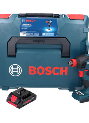 Bosch GDX 18V-210 C Atornillador de impacto rotativo inalámbrico profesional 18 V 210 Nm sin escobillas + 1x batería ProCORE 4,0 Ah + módulo de conectividad + L-Boxx - sin cargador