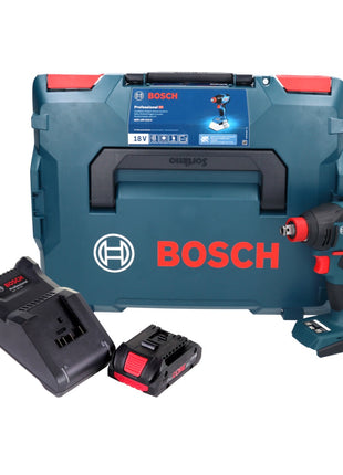 Clé à chocs rotative sans fil Bosch GDX 18V-210 C Professional 18 V 210 Nm sans balais + 1x batterie ProCORE 4,0 Ah + chargeur + module de connectivité + L-Boxx