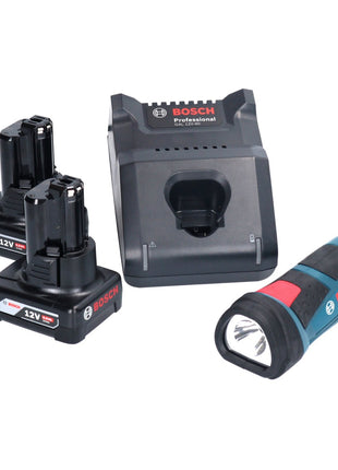 Lampe à batterie Bosch GLI 12V-80 Professional 12 V 80 lumens + 2x batteries 6,0 Ah + chargeur