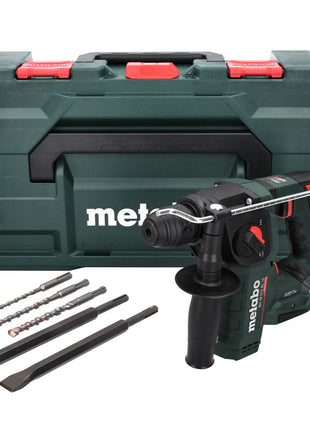 Metabo BH 18 LTX BL 16 cordless hammer drill 18 V 1.3 J SDS plus Brushless + 5-piece drill and chisel set + metaBOX - without battery, without charger