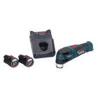 Bosch GOP 12V-28 Professional Cordless Multi-Cutter Starlock Brushless + 2x Batteries 2.0 Ah + Charger