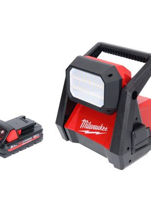 Milwaukee M18 HOAL-301 Cordless LED Construction Lamp 4000lm 18V + 1x Battery 3.0Ah - without charger