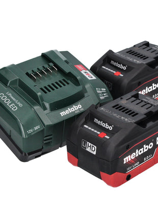 Metabo KH 18 LTX BL 24 cordless hammer drill 18 V 2.2 J SDS Plus Brushless + 2x battery 8.0 Ah + charger + metaBOX