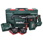 Metabo KH 18 LTX BL 24 cordless hammer drill 18 V 2.2 J SDS Plus Brushless + 2x battery 8.0 Ah + charger + metaBOX