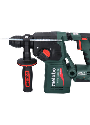 Metabo KH 18 LTX BL 24 trapano a percussione a batteria 18 V 2,2 J SDS Plus Brushless + set di 5 punte e scalpelli + metaBOX - senza batteria, senza caricabatterie
