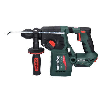 Metabo KH 18 LTX BL 24 trapano a percussione a batteria 18 V 2,2 J SDS Plus Brushless + set di 5 punte e scalpelli + metaBOX - senza batteria, senza caricabatterie