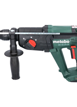 Metabo KH 18 LTX 24 Marteau perforateur burineur sans fil 18 V 2,1 J SDS plus + 2x Batterie 4,0 Ah + Ladegert + metaBOX ( 601712510 )