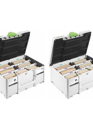 Festool 2x DS/XL D12/D14 128 BU DOMINO XL 128 tlg. Dübel Sortiment ( 2x 576792 ) - Toolbrothers