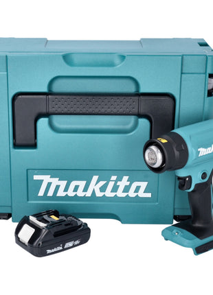 Makita DHG 180 A1J cordless hot air gun 18 V 550 °C + 1x rechargeable battery 2.0 Ah + Makpac - without charger