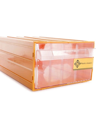 FORTE Tools K-55 Aufbewahrungsbox in 21.2x30.2x12.6 cm, Schubladenbox, Transparent, Kunststoff, mit 1 Schublade, mit Schienensystem kombinierbar ( 000051144839 ) - Toolbrothers