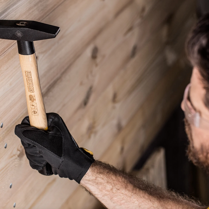 FORTE TOOLS Marteau avec manche en bois, poids de la tête 2000 g, marteau avec manche en bois, outil premium, forgé, double clavette annulaire, tête laquée (000051151043)