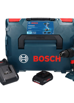 Bosch Professional GSB 18V-55 Perceuse-visseuse à percussion sans fil 55Nm 18V Brushless + 1x Batterie ProCORE 4,0Ah + Chargeur + Coffret L-Boxx -