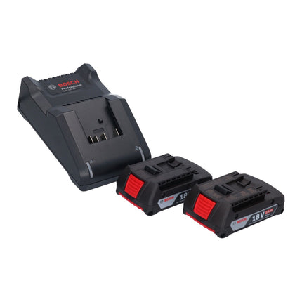 Bosch GWX 18V-10 Meuleuse d'angle sans fil professionnelle 18 V 125 mm X-LOCK Brushless + 2x Batteries 2,0 Ah + Chargeur + L-Boxx