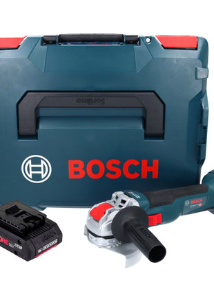 Bosch GWX 18V-10 Professional Meuleuse d'angle sans fil 18 V 125 mm X-LOCK Brushless + 1x Batterie ProCORE 4,0 Ah + L-Boxx - sans chargeur