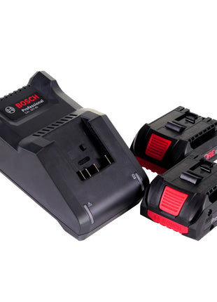 Bosch GWX 18V-10 Professional Akku Winkelschleifer 18 V 125 mm  X-LOCK Brushless + 2x ProCORE Akku 4,0 Ah + Ladegerät + L-Boxx