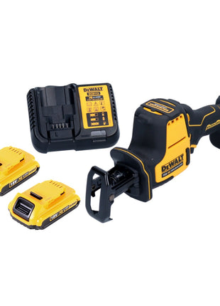 Sega alternativa a batteria DeWalt DCS 369 D2 Sega alternativa a batteria 18 V senza spazzole + 2x batteria 2,0 Ah + caricabatterie
