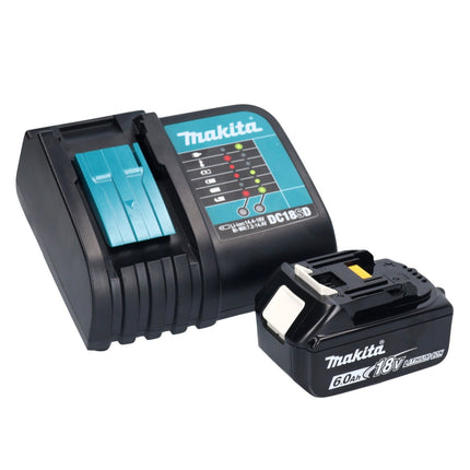 Makita DTD 152 SGX5 165Nm 18V Cordless Impact Driver + 1x 6.0Ah Batteria + Caricabatterie + Custodia + Set di 101 accessori