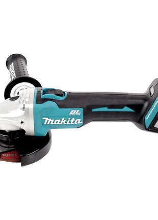 Makita DGA 504 RFJ 18 V Li-Ion Cordless Angle Grinder 125 mm Brushless + MakPac Carry Case + 2 x Batteries BL 1830 3,0 Ah + Fast charger DC 18 RC