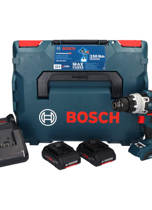 Bosch GSR 18V-150 C Professional Akku Bohrschrauber 18 V 150 Nm Biturbo Brushless + 2x ProCORE Akku 4,0 Ah + Ladegerät + L-Boxx - Toolbrothers