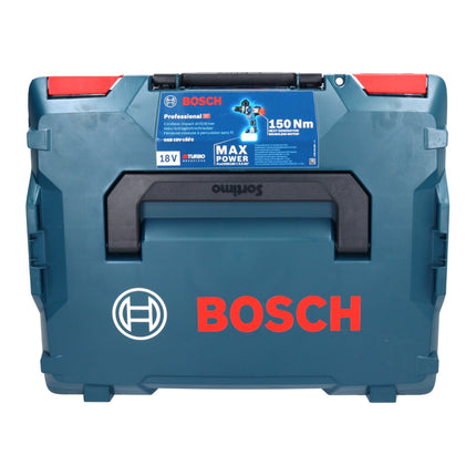 Bosch GSB 18V-150 C Perceuse-visseuse à percussion sans fil Professional 18 V 150 Nm Biturbo Brushless + 1x Batterie 5,0 Ah + L-Boxx - sans chargeur