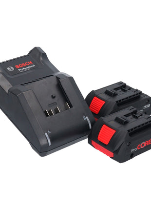 Bosch GSB 18V-150 C Professional Akku Schlagbohrschrauber 18 V 150 Nm Biturbo Brushless + 2x ProCORE Akku 4,0 Ah + Ladegerät + L-Boxx