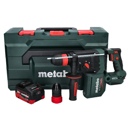 Marteau perforateur sur batterie Metabo KH 18 LTX BL 28 Q 18 V 3 J SDS plus brushless + 1x batterie 8,0 Ah + metaBOX - sans chargeur