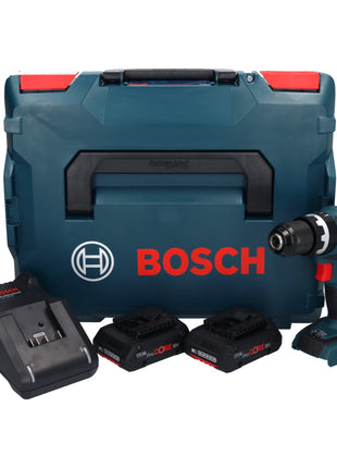 Bosch GSB 18V-60 C Perceuse-visseuse à percussion Professional sans fil 18 V 60 Nm Brushless + 2x Batteries ProCORE 4.0 Ah + Chargeur + L-Boxx