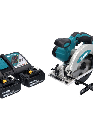 Makita DSS 610 RT cordless circular saw 18 V 165 mm + 2x battery 5.0 Ah + charger
