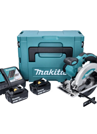 Makita DSS 610 RFJ cordless circular saw 18 V 165 mm + 2x rechargeable battery 3.0 Ah + charger + Makpac