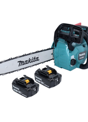 Tronçonneuse à batterie Makita DUC 356 FB 36 V (2x 18 V) 35 cm sans balais + 2x batterie 3,0 Ah - sans chargeur